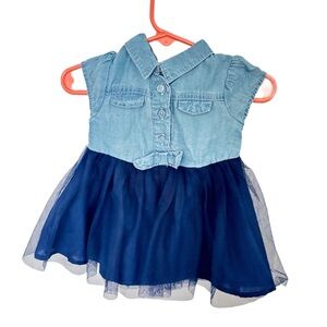 Blue baby dress. Size 3-6 months